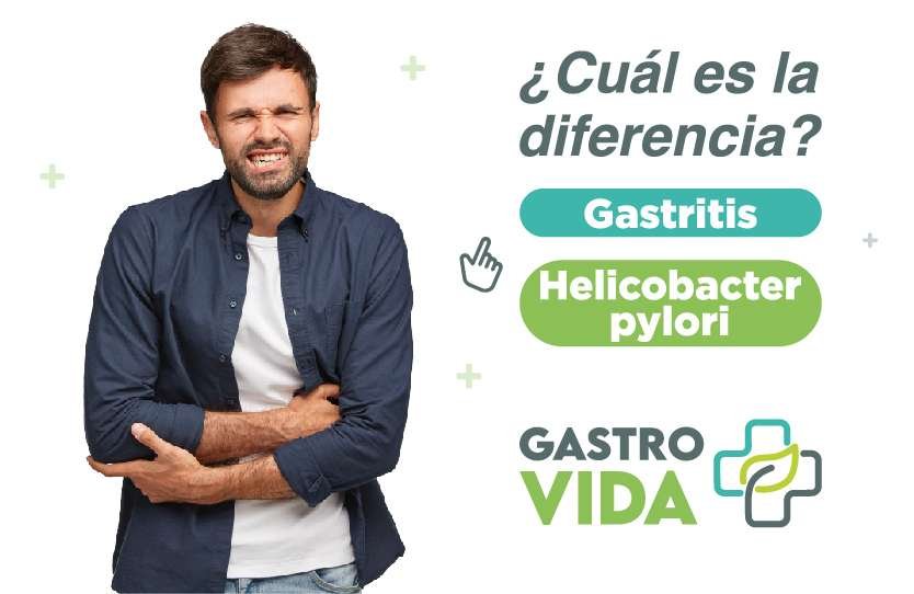 cual es la diferencia entre gastritis y helicobacter pylori